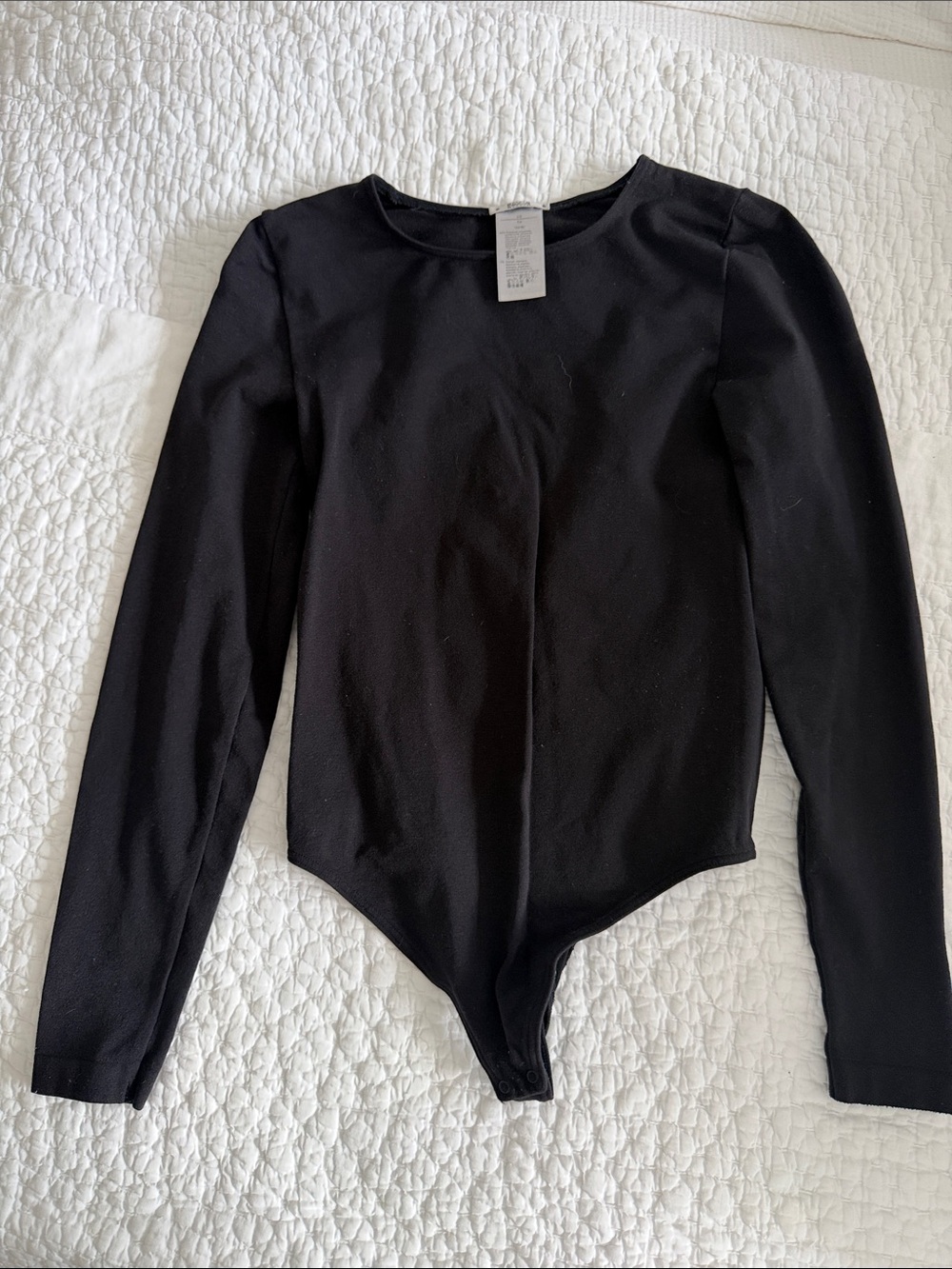 Wolford Black Long-Sleeve Kids Bodysuit